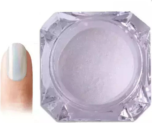 Vicky Nail Pigment Mermaid Effect White Mermaid Nail Decorating Powder 8gr