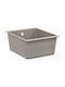 vidaXL Drop-In Spüle aus Verbundgranulat B37xT46cm Gray
