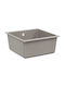 vidaXL Drop-In Sink Synthetic Granite W43xD46cm Gray