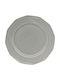 Ankor Premium Classic Desert Serving Plate from Grey Porcelain with Diameter 20cm 6 Pieces