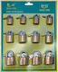 Padlocks Set of 12 Pcs 20mm 25mm 32mm 20mm 25mm 32mm Homie 116962 1set 96-942