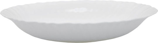 Ankor Plate Soup Glass White 21.5cm 8pcs