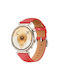 Сребриста Ключалка Оригинална Кожена Каишка Huawei Watch GT 6 41mm GT 5 41mm GT 4 41mm Червена