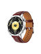 Ασημί Δερμάτινο Μπρασελέ Huawei Watch Gt 6 46mm Κόκκινο