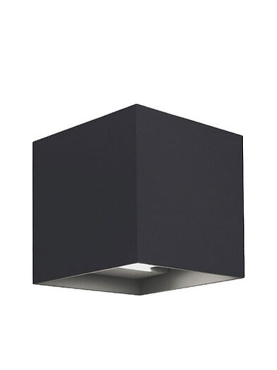 Bot Lighting Marbella Επιτοίχιο Εξωτερικό Φωτιστικό LED με Ψυχρό Λευκό Φως 10x10εκ.