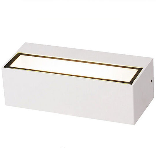 Bot Lighting Nives2 Wall-Mounted Outdoor Light LED 20W with Cool White Light 22x7.1x5.2εκ.
