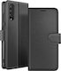 Zanaé Brieftasche Hülle Galaxy A30s A50 A50s Stand Magnetischer Tab Schwarz