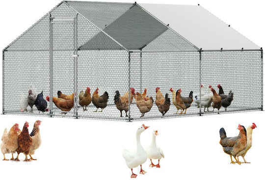 Vevor Metallic Poultry Coop L0.13 x W0.09 x H0.06m