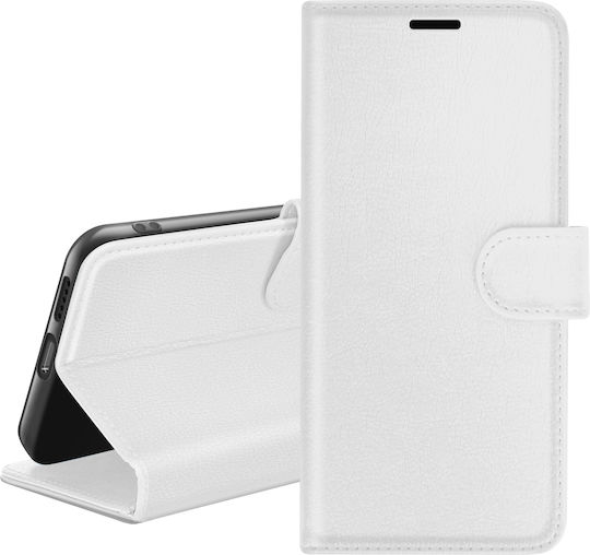 Zanaé Brieftaschenhülle Für Oppo A53 A53s Mit Ständer Magnetischer Tab Weiß