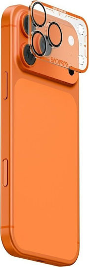 Skinarma Camera Protection Tempered Glass Orange for the iPhone 17 Pro Max