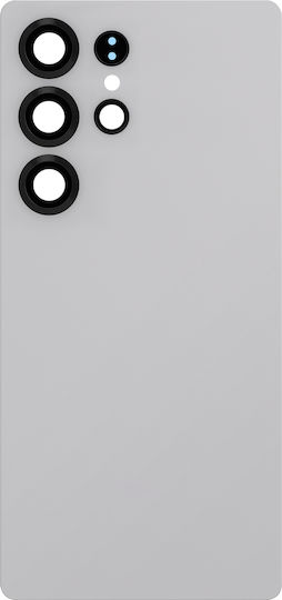 Clappio Rear Glass Battery Cover Samsung Galaxy S25 Ultra Replacement Part Silver