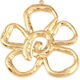 Stahl Muster Blume Gold 51x48mm 1Stück