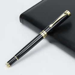 Στυλό Rollerball Valvoro Luxury – Black & Gold Θήκη