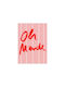 Poster Oh Merde 30x40 Poster & Frame Hochwertiges Papier