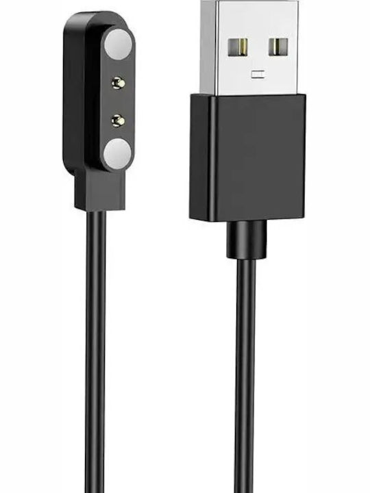 Hoco Charging Cable Wearable Charger Y34, Y37, Y41 Blackς