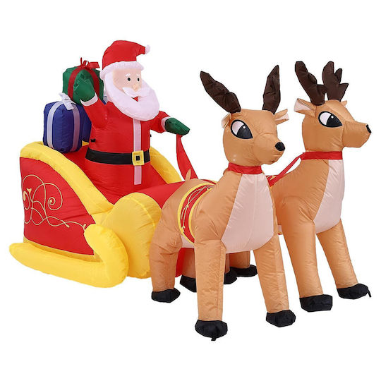 Inflatable Illuminated Santa Claus Electric in Sleigh