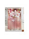 Beauty Home Fabric Shower Curtain 190x180cm Pink