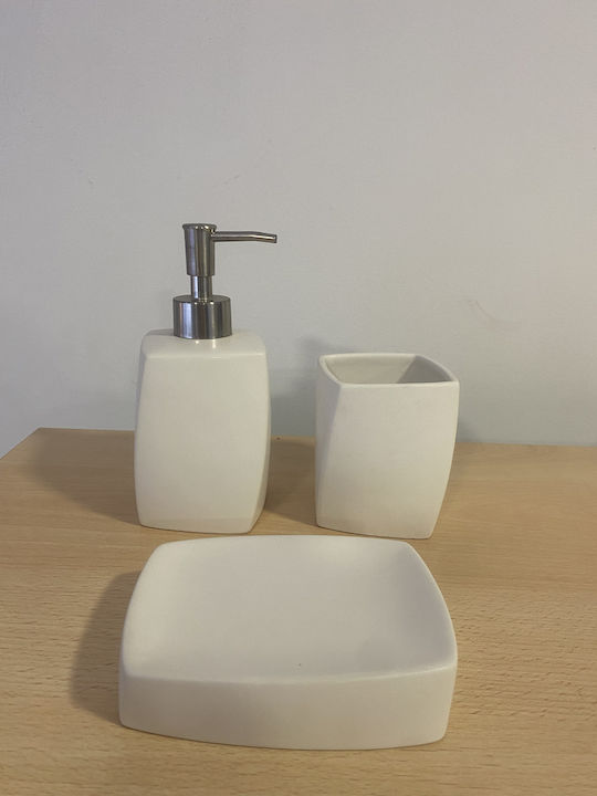 Heracond Badezimmerzubehör-Set Kunststoff Weiß
