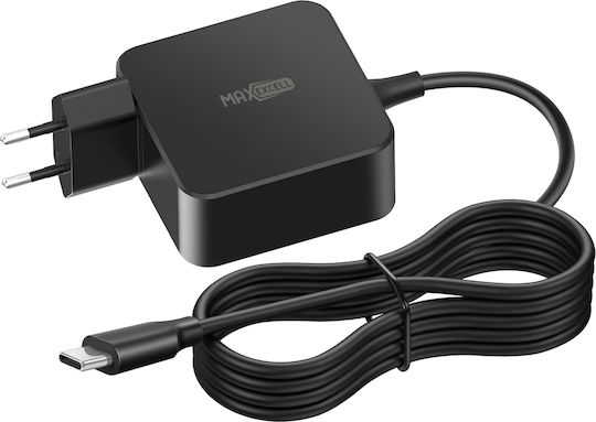 Max Excell Sector Charger Laptop Macbook Usb-c 65w Fast Charging Cable Black