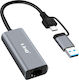 Linq Rj45 1gbps Ethernet Adapter Usb C Usb Plug Play Black
