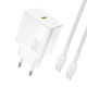 Dudao Charger GaN with USB-C Port and Cable USB...