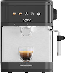 Solac Semiautomat Pentru Cafea Măcinată Argintie CE4421 Solac Semiautomat Pentru Cafea Măcinată Argintie CE4421