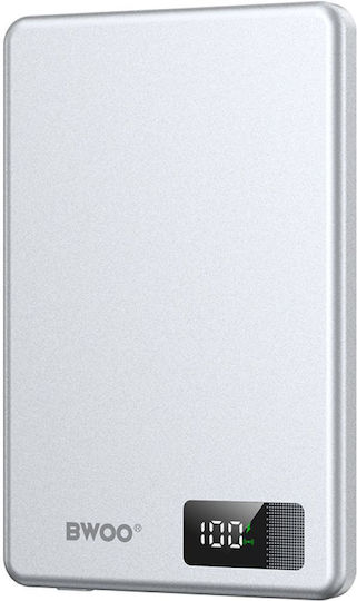 BWOO P75 MagSafe Power Bank 5000mAh 20W with USB-C Power Delivery Black