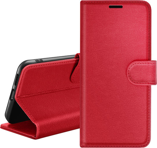 Zanaé Калъф Портмоне Xiaomi Redmi Note 12 Pro 5G Стойка Таб Червен