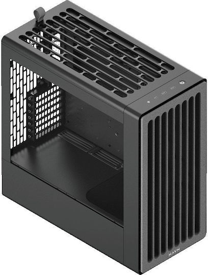 HAVN BF 360 Gaming Midi Tower Κουτί Υπολογιστή με Πλαϊνό Παράθυρο Μαύρο