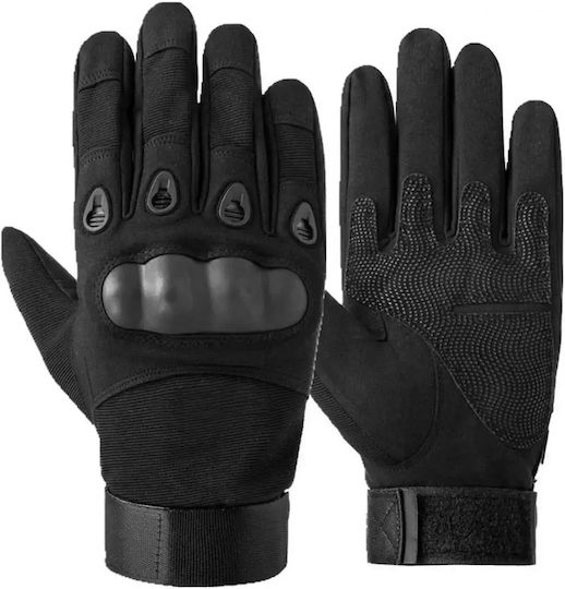 Tactical Military Gloves XL Black Knuckle Protection