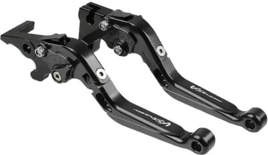 Set Manete Frână/Ambreiaj Motocicletă Manete de motocicletă Manete de motocicletă ajustabile pentru Suzuki V-Strom 650 2011-2012 Negre 28193228