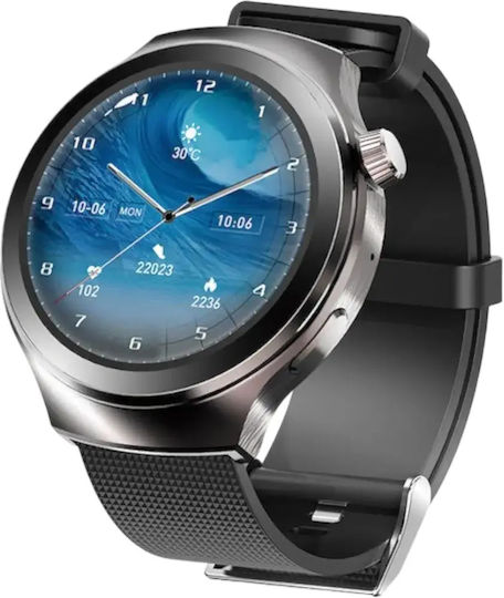 Moxom MX-WH11 Smartwatch με Παλμογράφο (Μαύρο)