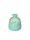 Decorative Vase Turquoise 14x16cm