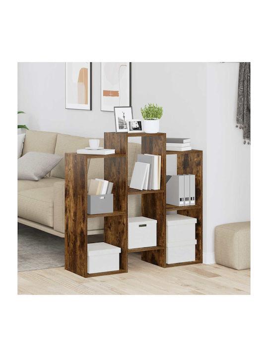 vidaXL Wohnzimmer Vitrine aus Spanplatte Rauch ...