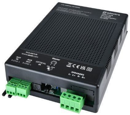 Adastra IWA2100B Vorverstärker Kommerzieller Verstärker 2 Kanäle 100W/4Ω 60W/8Ω 100W/100V und Bluetooth-Anschluss
