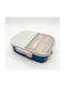 Dream House Plastic Lunch Box Blue 21x17cm