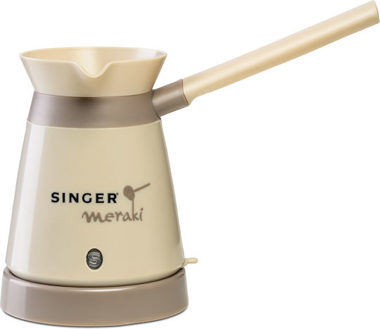 Singer Meraki Electric Greek Coffee Pot 800W with Capacity 330ml Brown