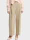 Women's Fabric Trousers Beige