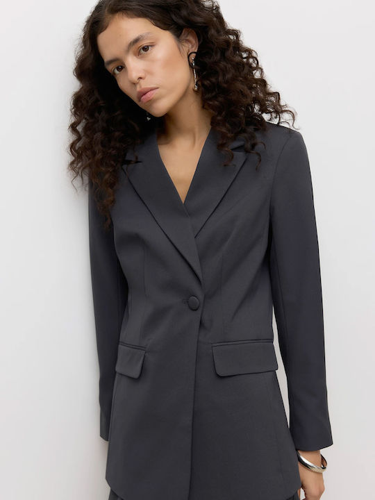 Vero Moda Women's Blazer Dark Grey Melange