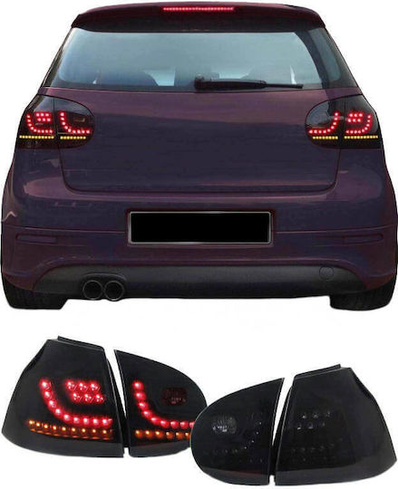 Taillights Set VW Golf V 5 03-08 Led Dynamic Urban Style Black Winjet