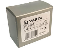 Varta V10ga Αλκαλικές Μπαταρίες LR54 / CR1130 / LR1130 1.5V 10τμχ