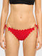Slip Bikini Inferioare Cu Dantelă Roșu
