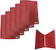 Office Point 5 Bogen Ringordner 4Ringe 25x31,5x2,2 Rote Matt