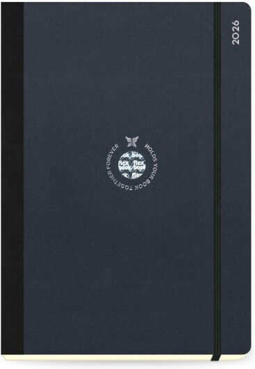 The Writing Fields Flexbook Daily Diary 2026 17x25 Cm Black-Black 11.11182