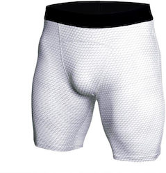 Men's Sports Short Leggings White