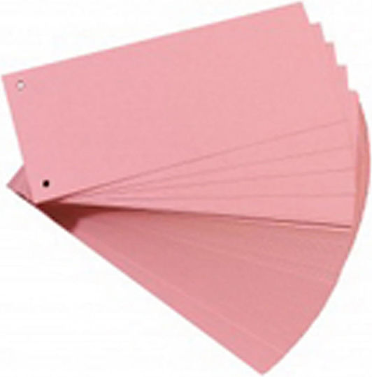 Office Point 100 Χάρτινα Διαχωριστικά 24x10,5 190g Ροζ