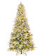 Weihnachtsbaum Beschneit 225cm mit LED-Beleuchtung