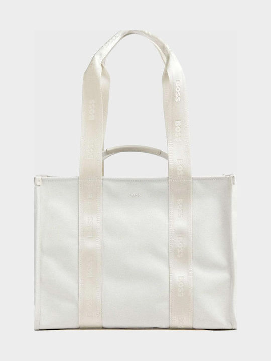 Boss Sandy Women's Bag Tote Handbag Ecru