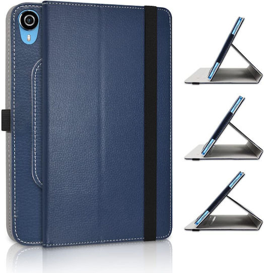 Jrtal 360° Drehbare Klappdeckel Hülle für Teclast P25t 10 Zoll Tablet Marineblau