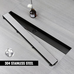 Sunrik Rostfreier Stahl Siphon für Dusche Schwarz